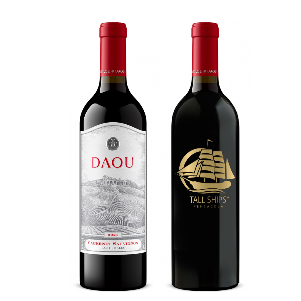 Etched Daou Paso Robles Cabernet Red Wine Bottle 1