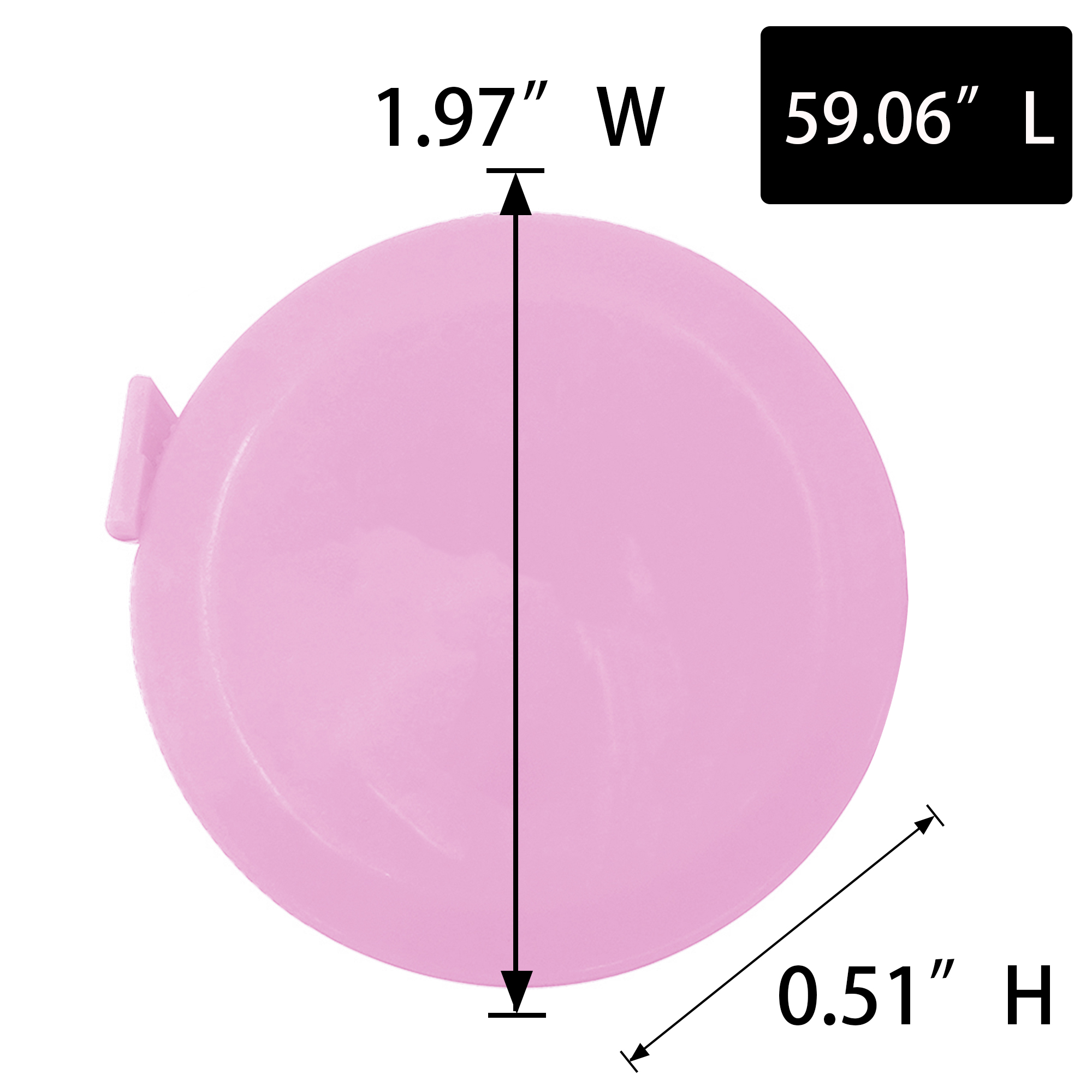 Retractable 5 ft. Circular Tape Measure 1