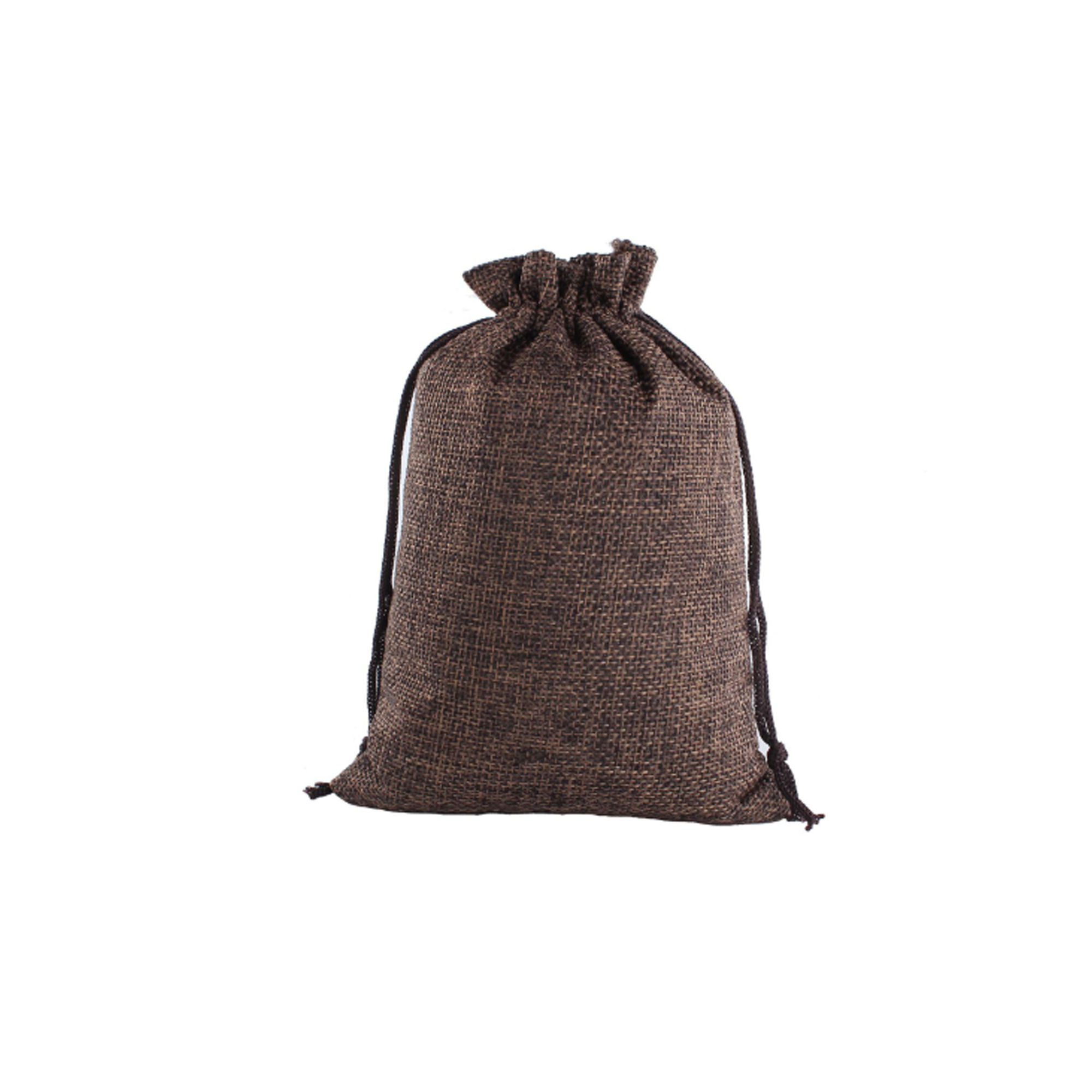 5"x7" colorful Burlap Drawstring Pouches 4