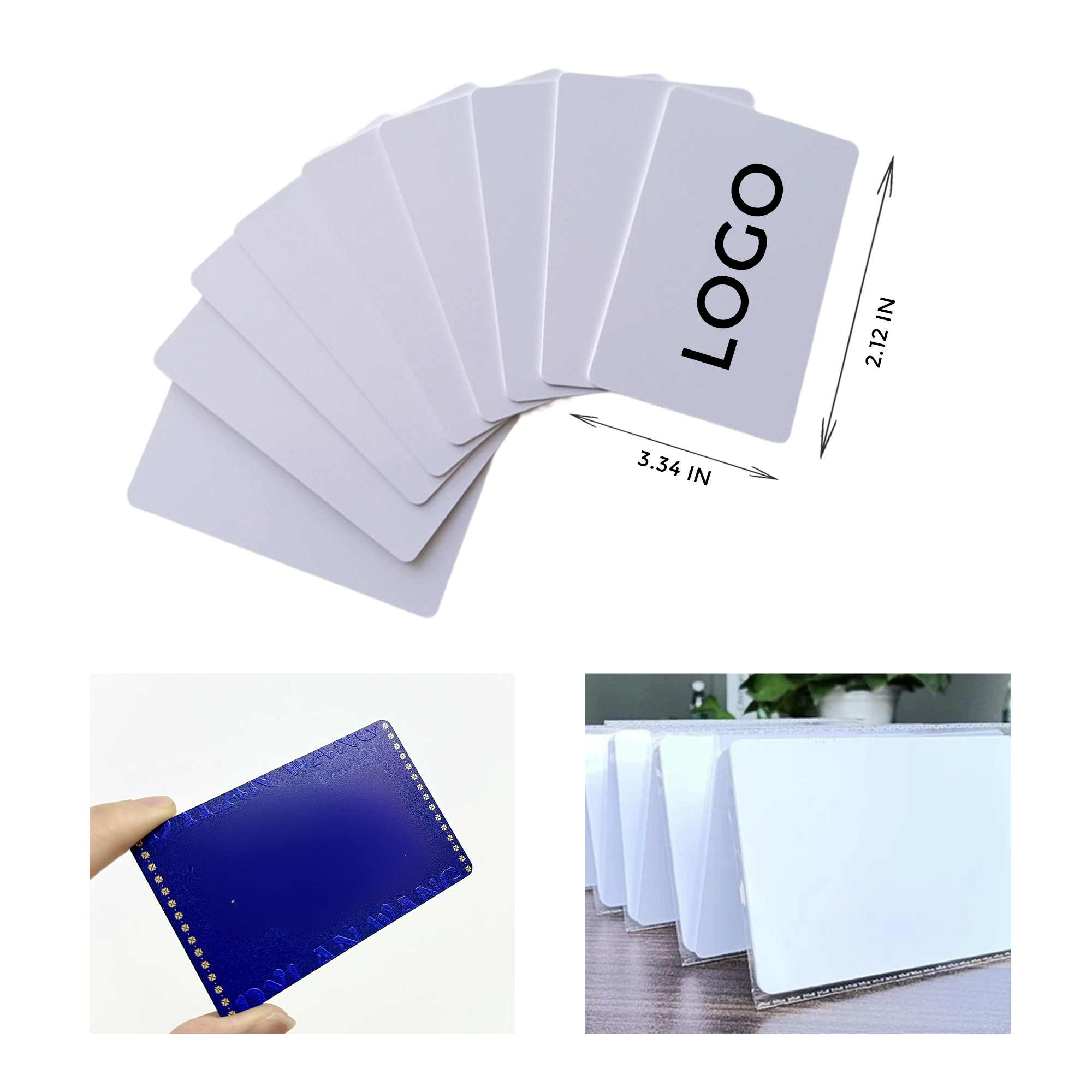 MOQ 50 PCS Durable PVC Plastic Identity Card 2