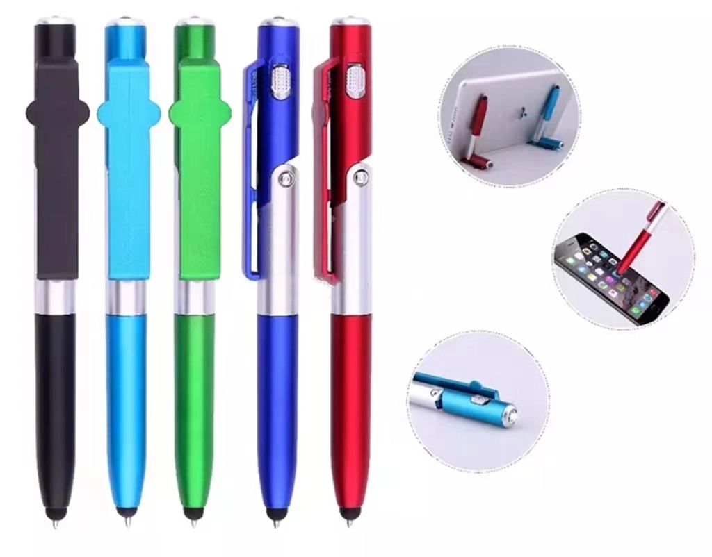 4-in-1 Ballpoint Pen / LED / Phone Stand / Stylus 4