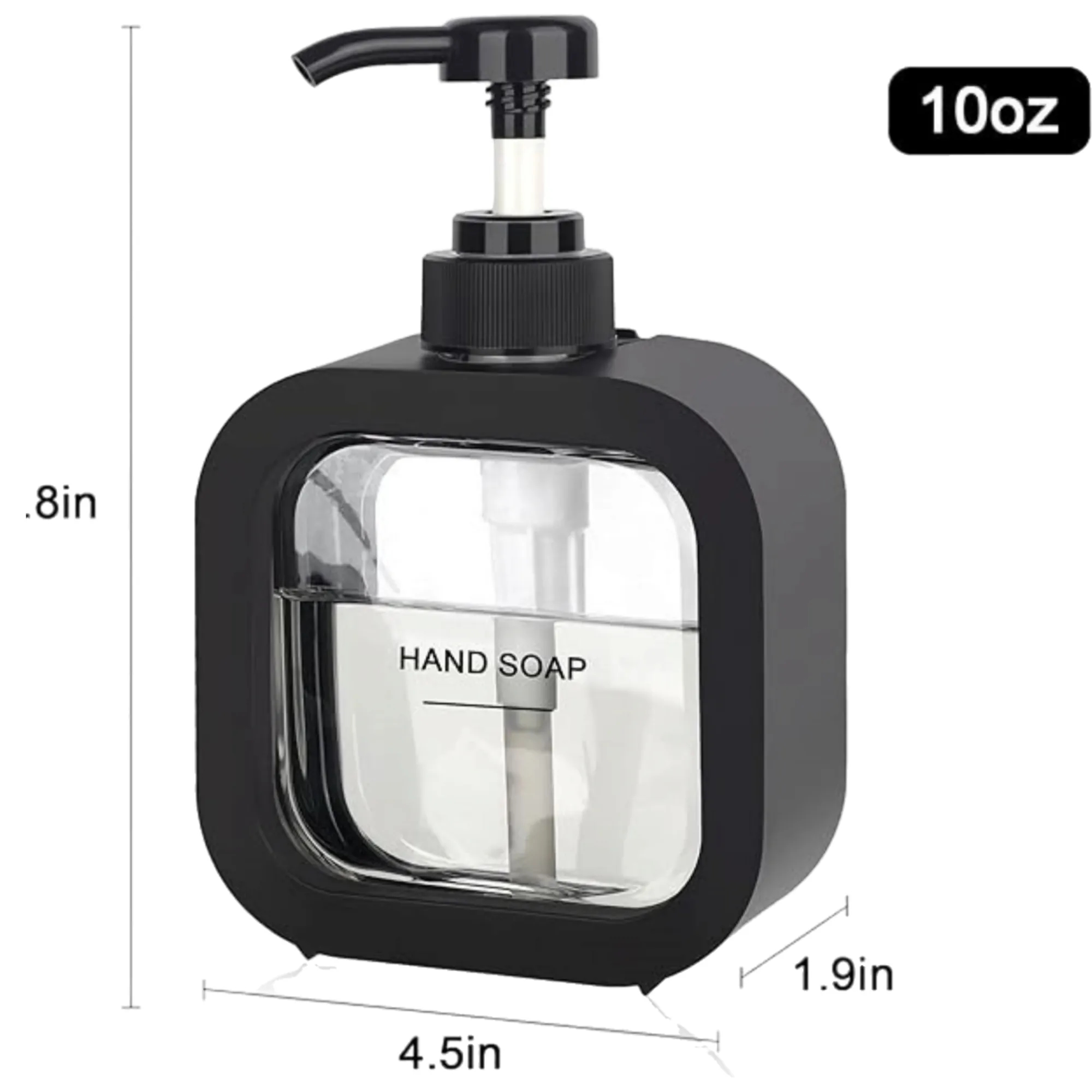 10oz Translucent Plastic Dispenser Bottle 6