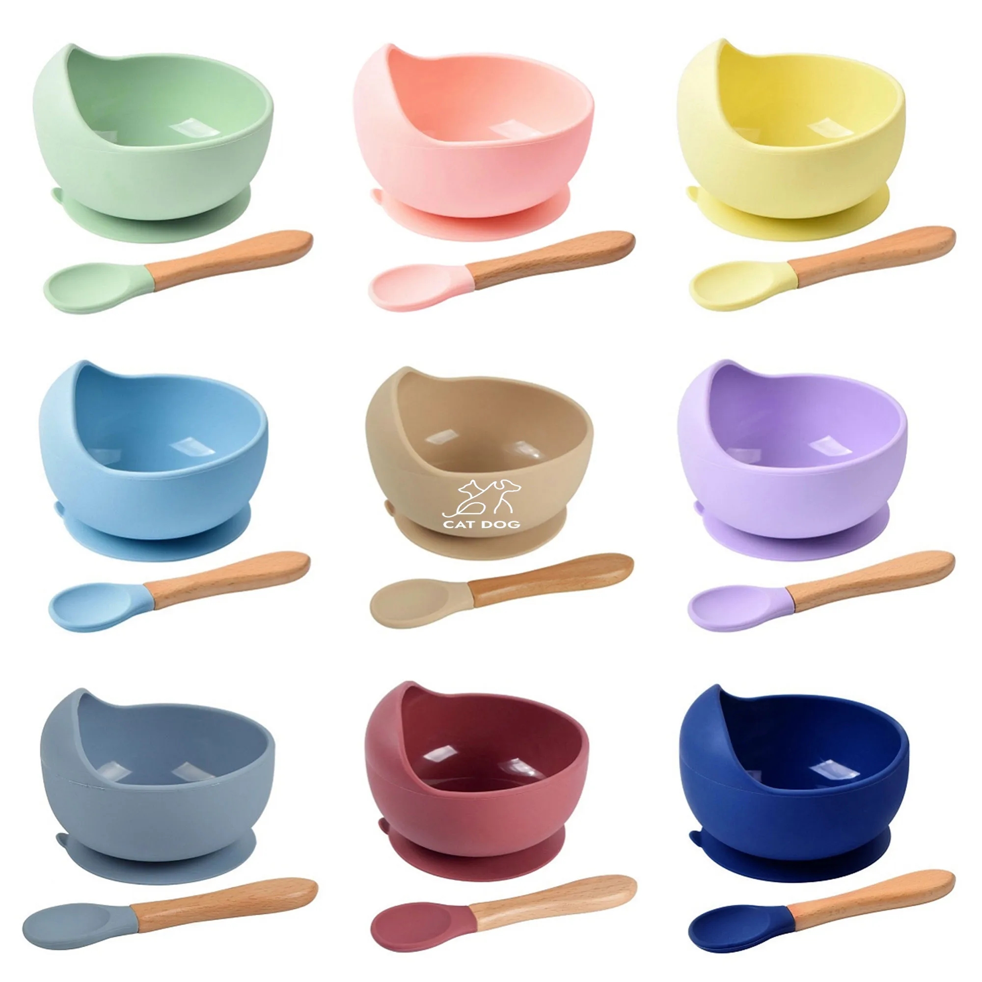 Non-slip Baby Silicone Bowl Set 2