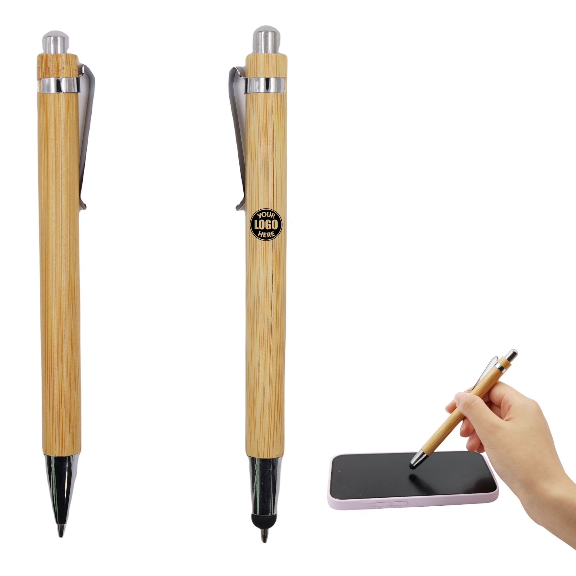 Wooden Ballpoint Touch Pen 1