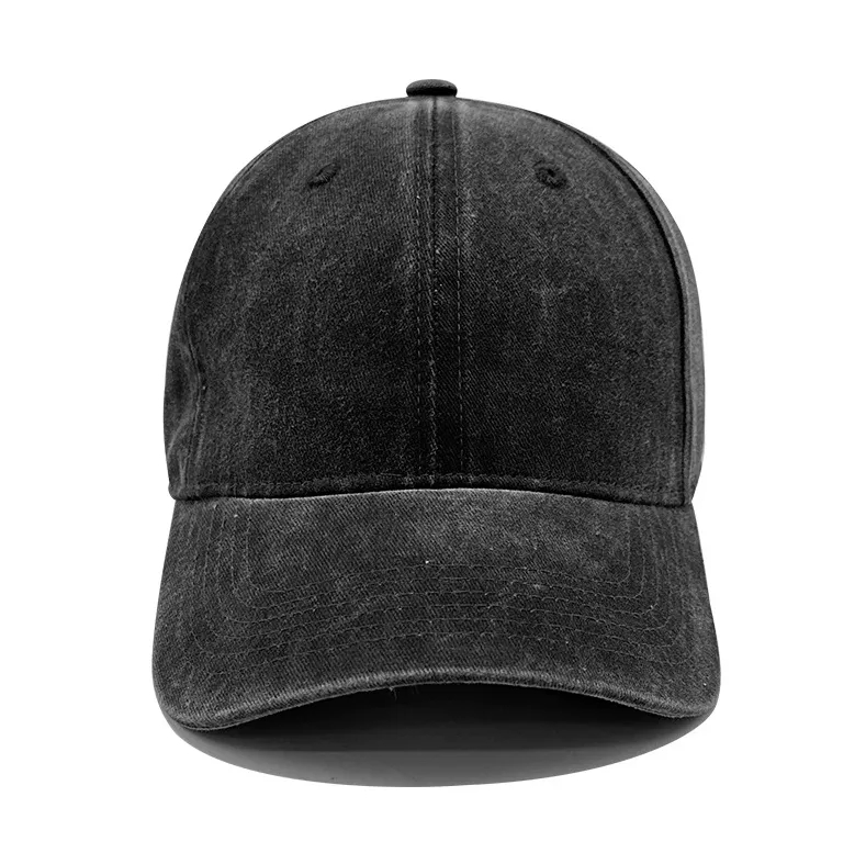 Washed Cotton Baseball Cap with Adjustable Buckle 9