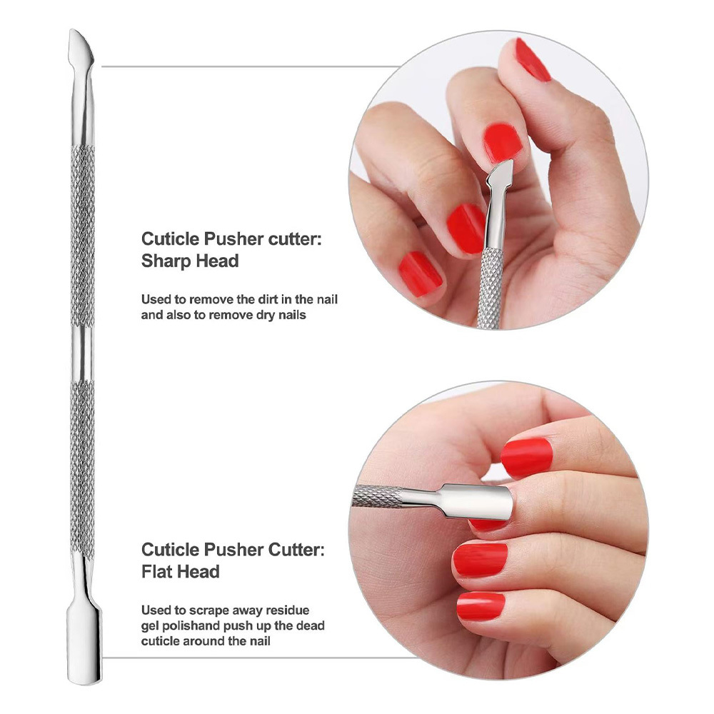 Cuticle Trimmer with Cuticle Pusher and Cutter 2