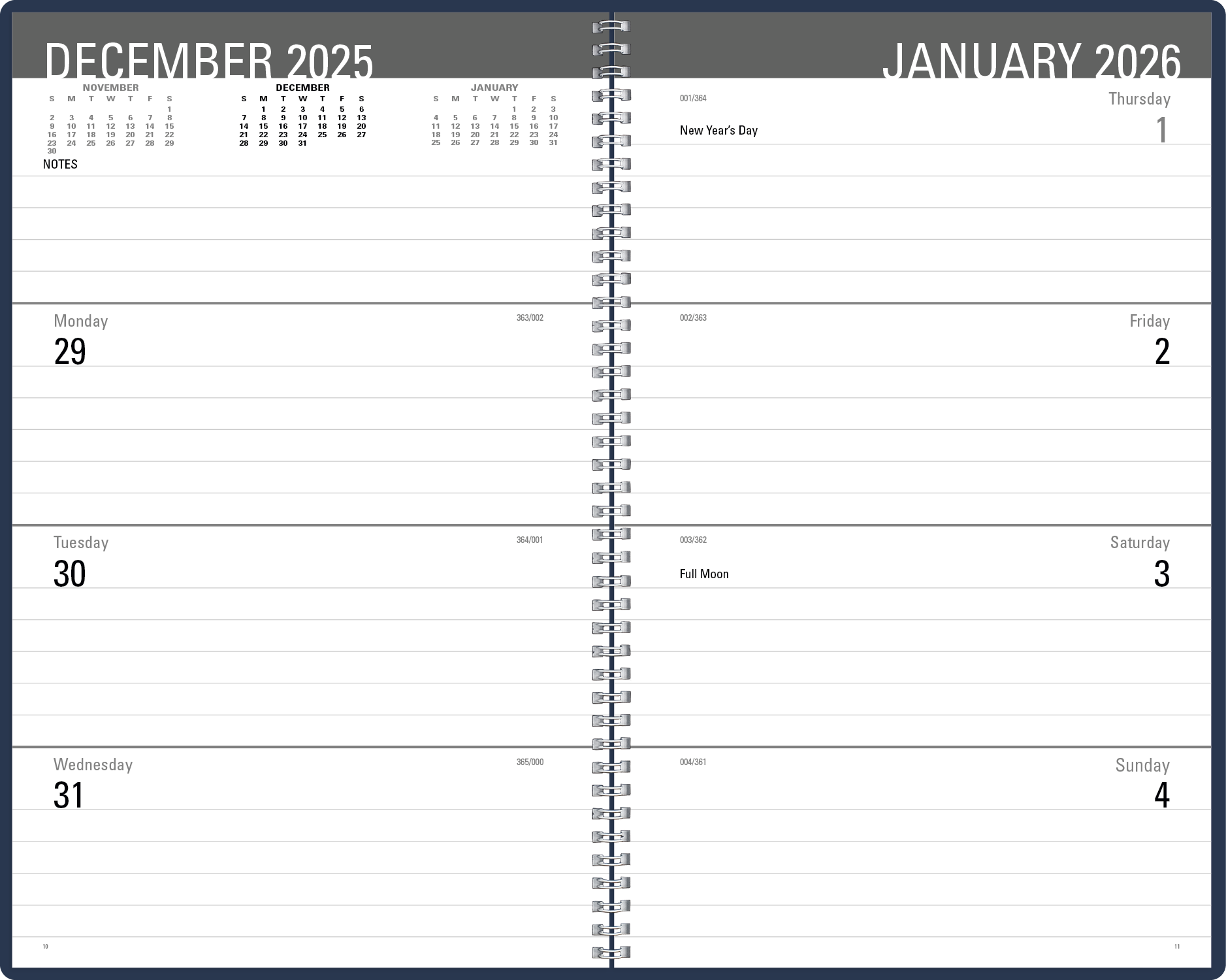 Triumph® Calendars Classic Weekly Desk Planner 25