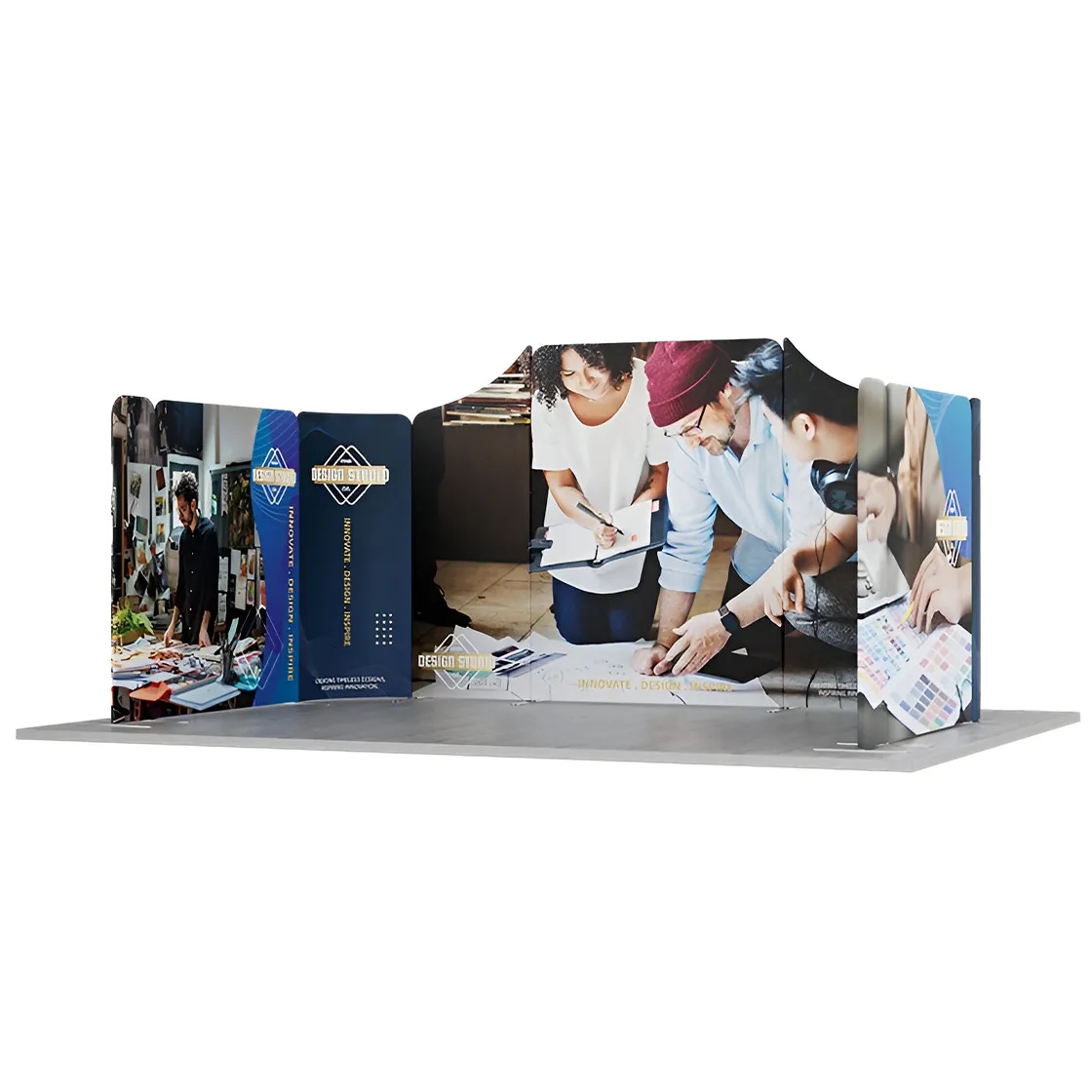 16.4x10ft Magnetic Modular Fabric Displays - U Shape 17
