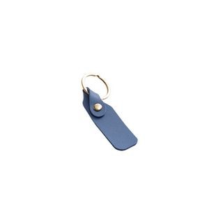 Sleek Rectangle PU Leather Simple Keychain 7