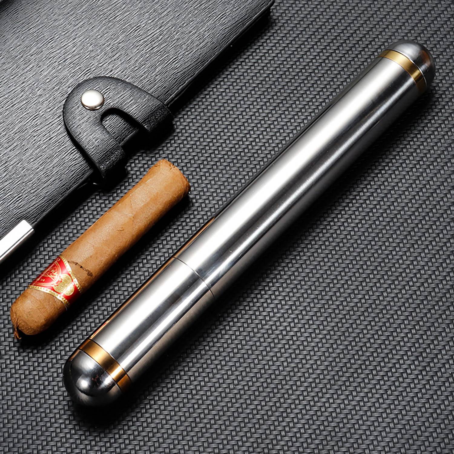 Portable Stainless Steel Cigar Tube 4