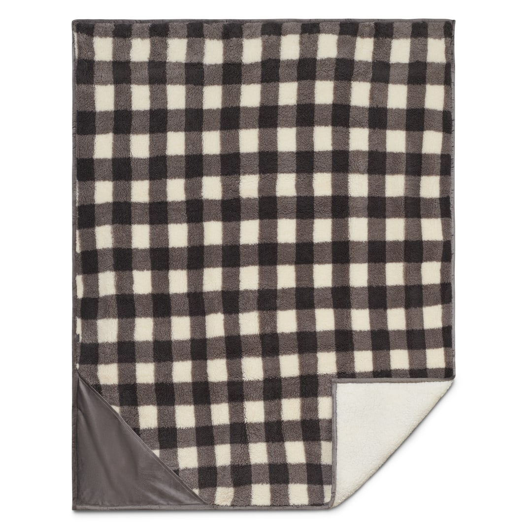 Field & Co.® Double Sided Plaid Sherpa Blanket 79