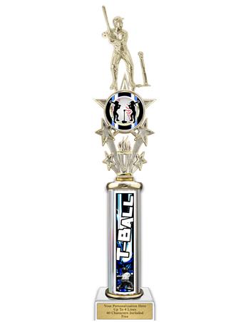 Trophy, 20" Action Matrix Blue T-Ball Blue 1 colum 2
