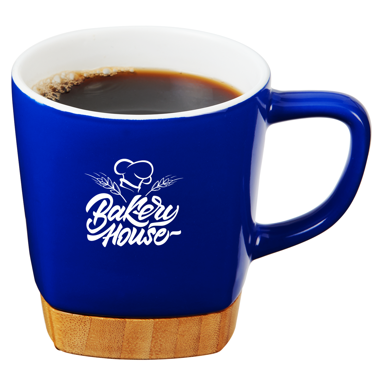 11 Oz. Ceramic Coffee Mug with Removable Bamboo Coaster 6