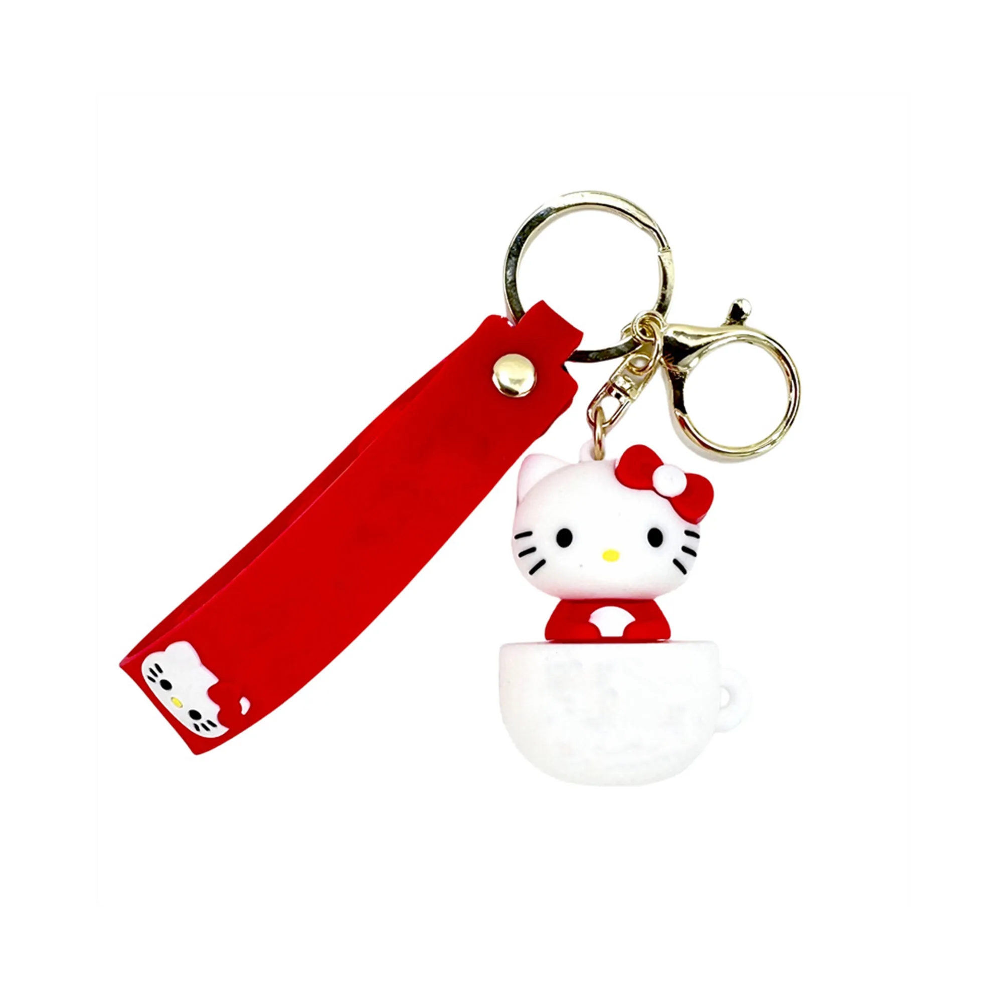 Adorable Cartoon Kitten-Shaped Keychain Pendant Ornament 3