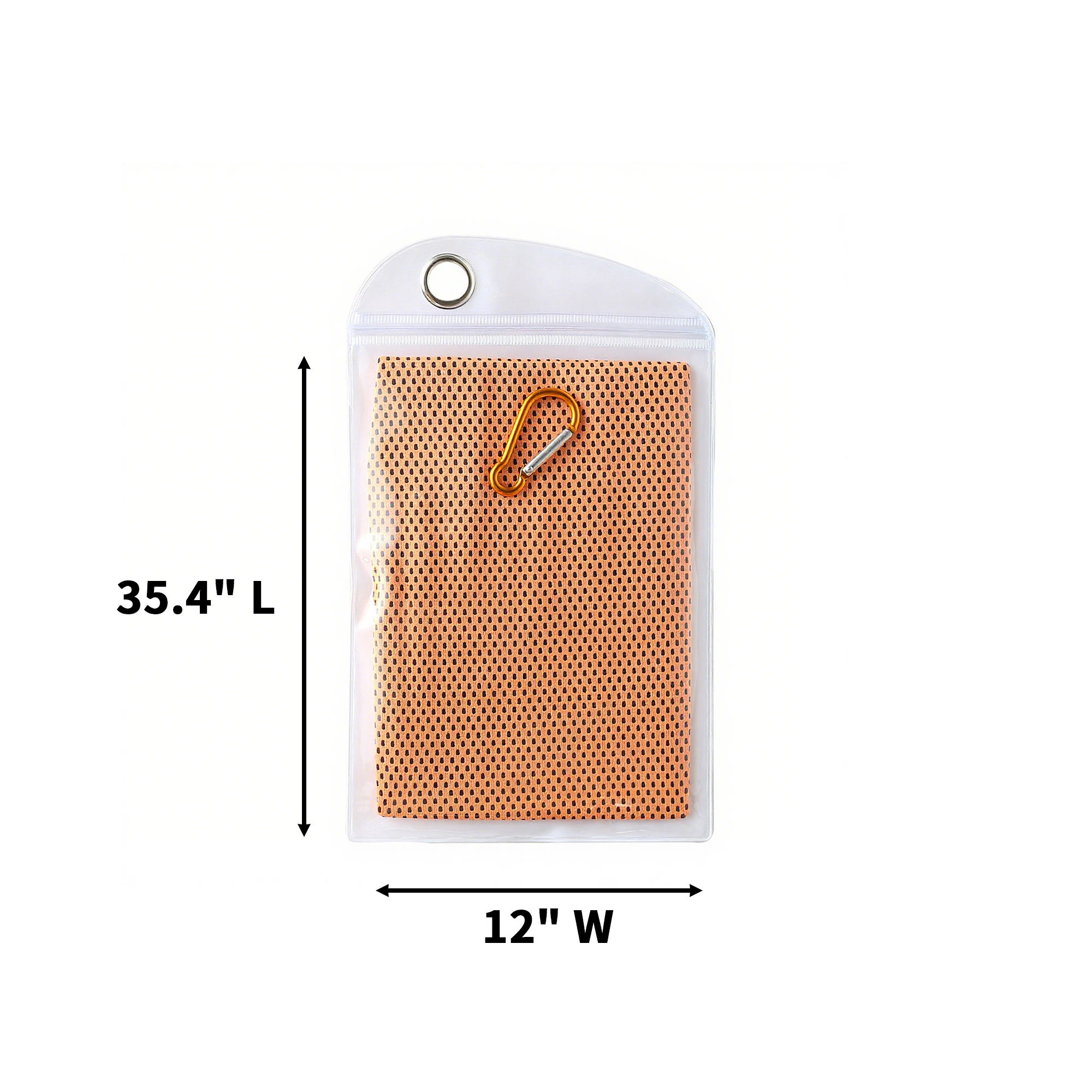 Cooling Mesh Towel With Carabiner 35.4" x 12" 9