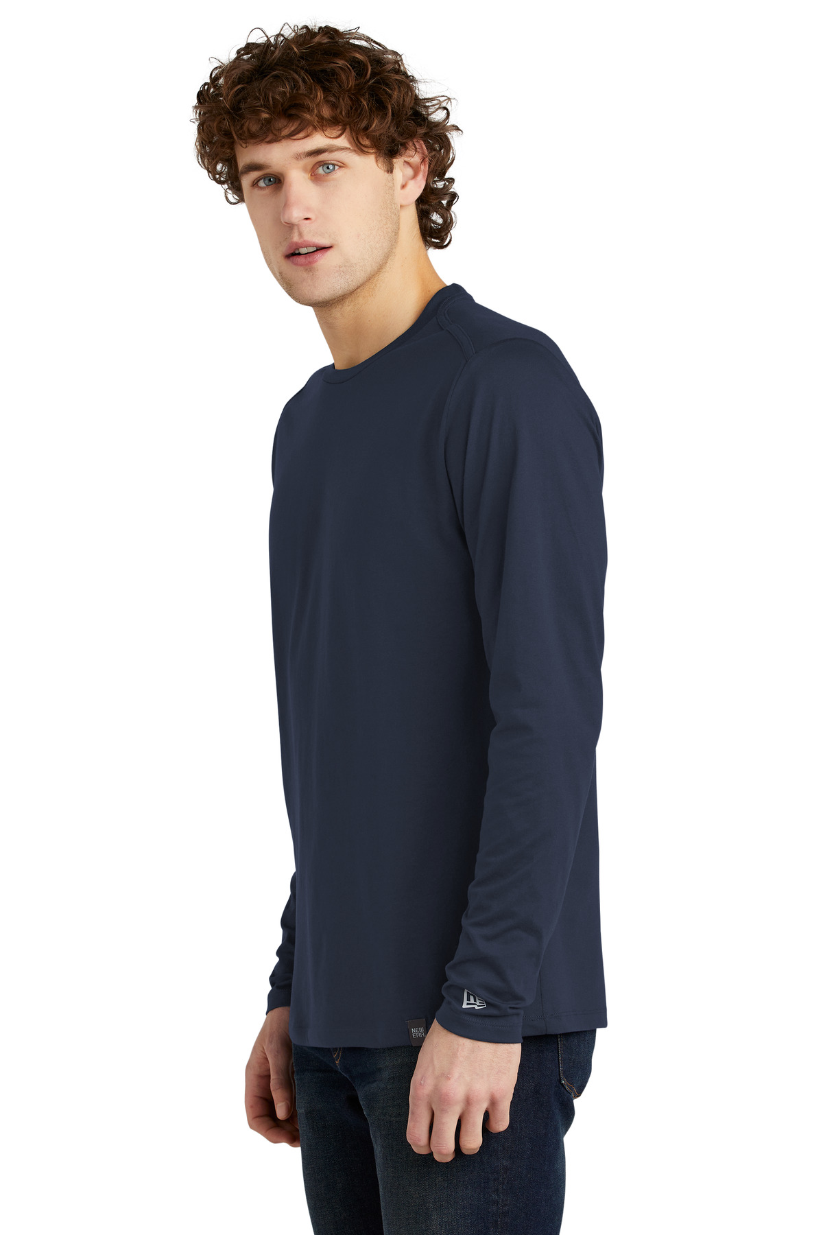 New Era Heritage Blend Long Sleeve Crew Tee. NEA102 41