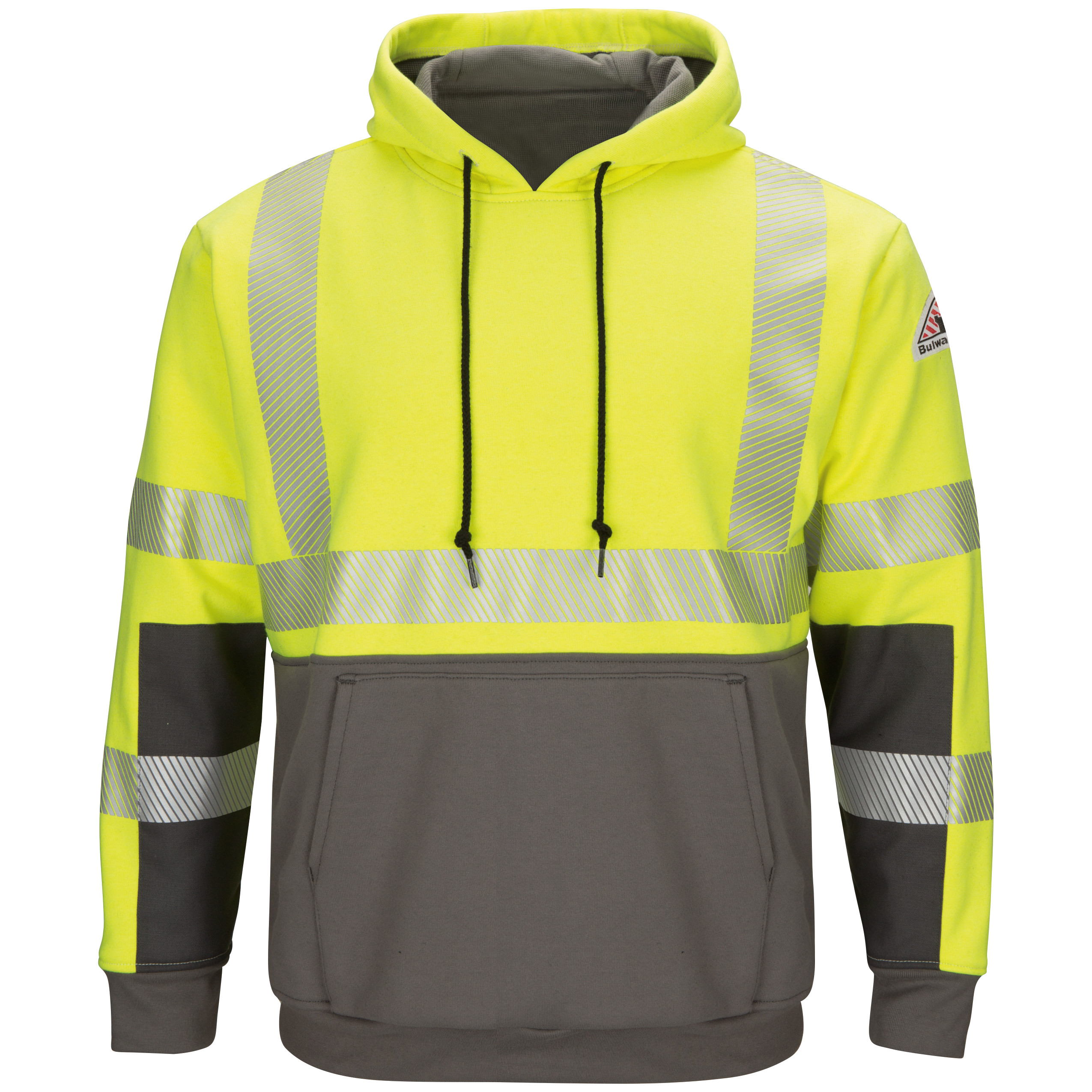 Bulwark® Men's Hi-Visibility Color Block Pullover Fleece Sweatshirt 1