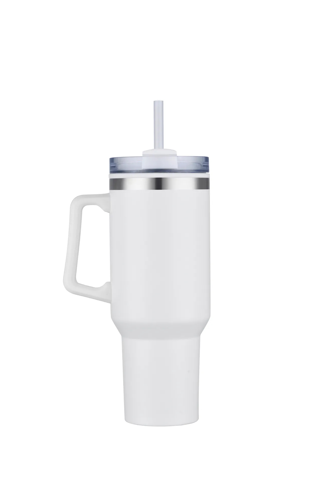 40oz Insulated Travel Mug w/ Handle and Straw