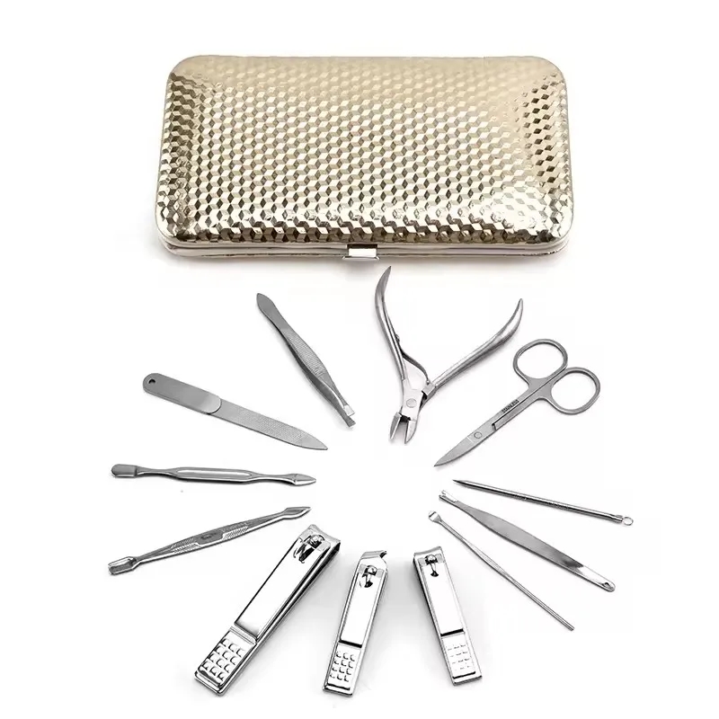 Stainless Steel Nail Scissors Kit 12 Pieces 10