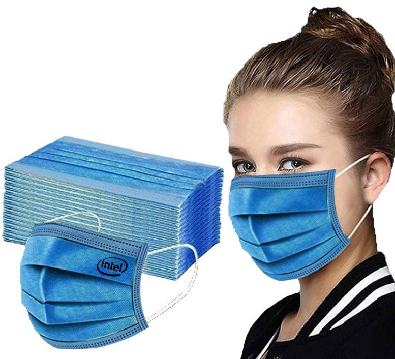 Disposable Masks In Red, Black, Pink, Gray, Blue - Printed 5