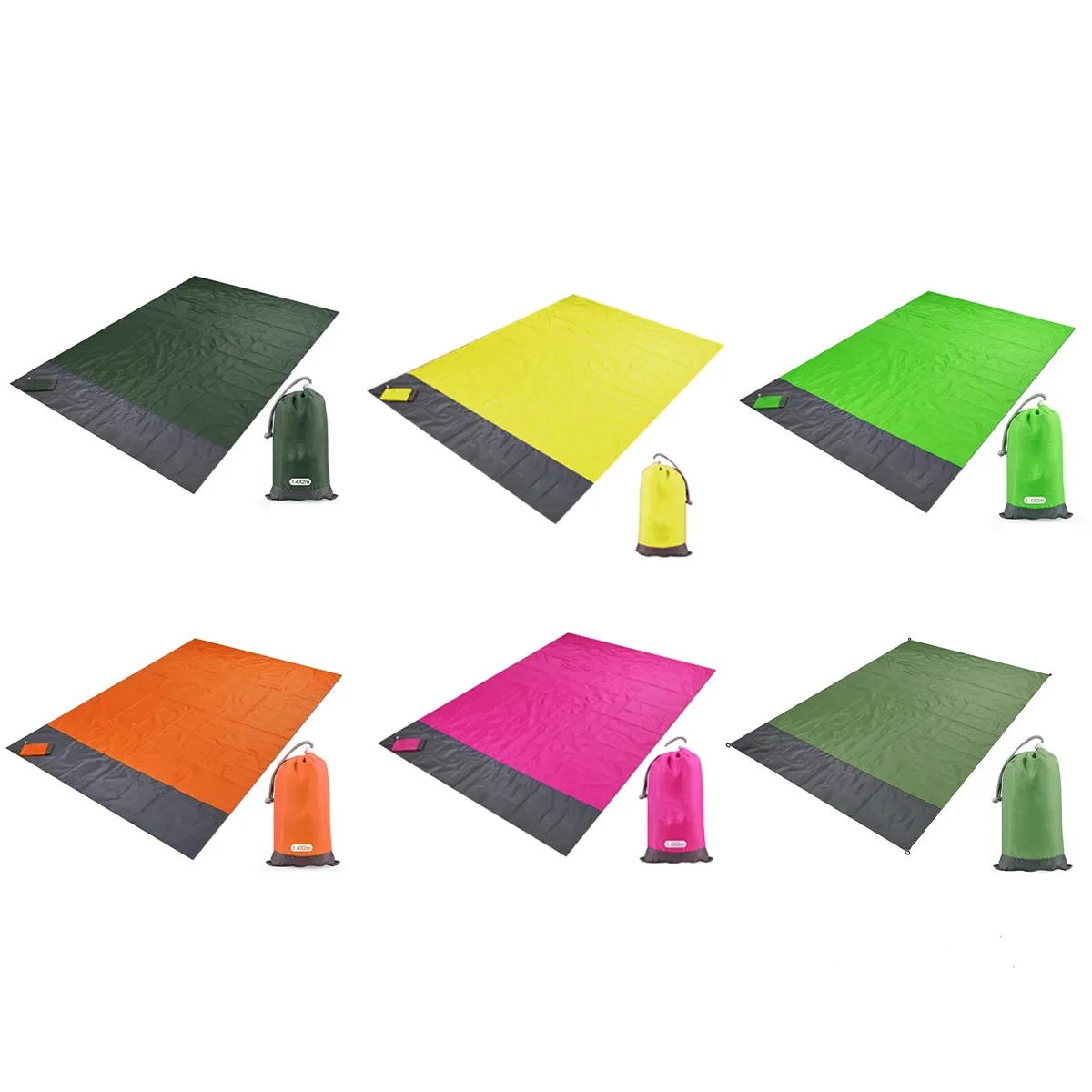Foldable Beach Mat Lightweight Outdoor Picnic Blanket Pad 3