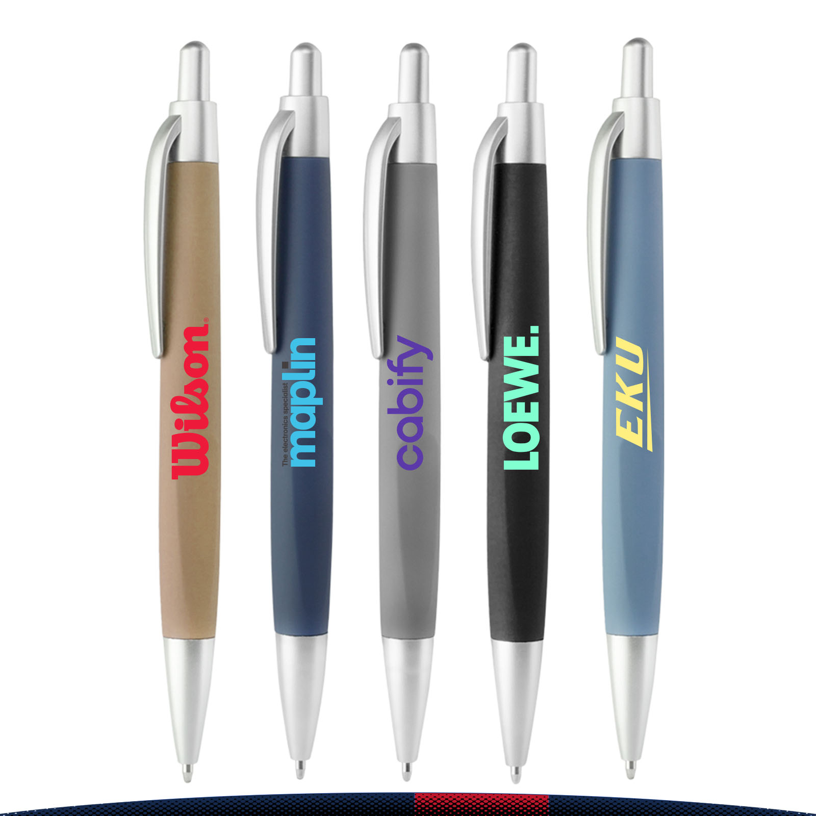 Wergin Click Action Plastic Pens 2