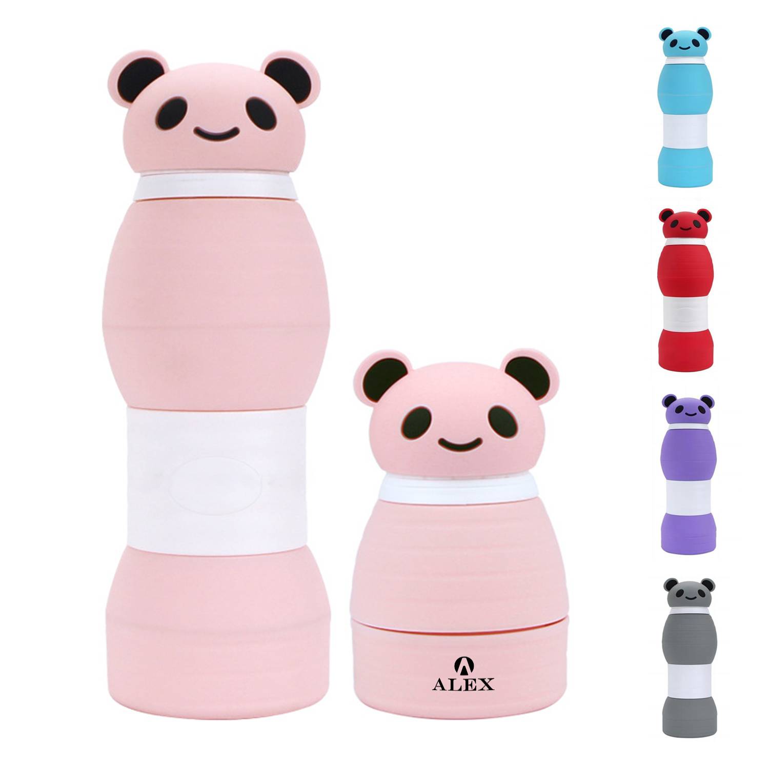 Foldable Cartoon Silicone Water Bottle 2