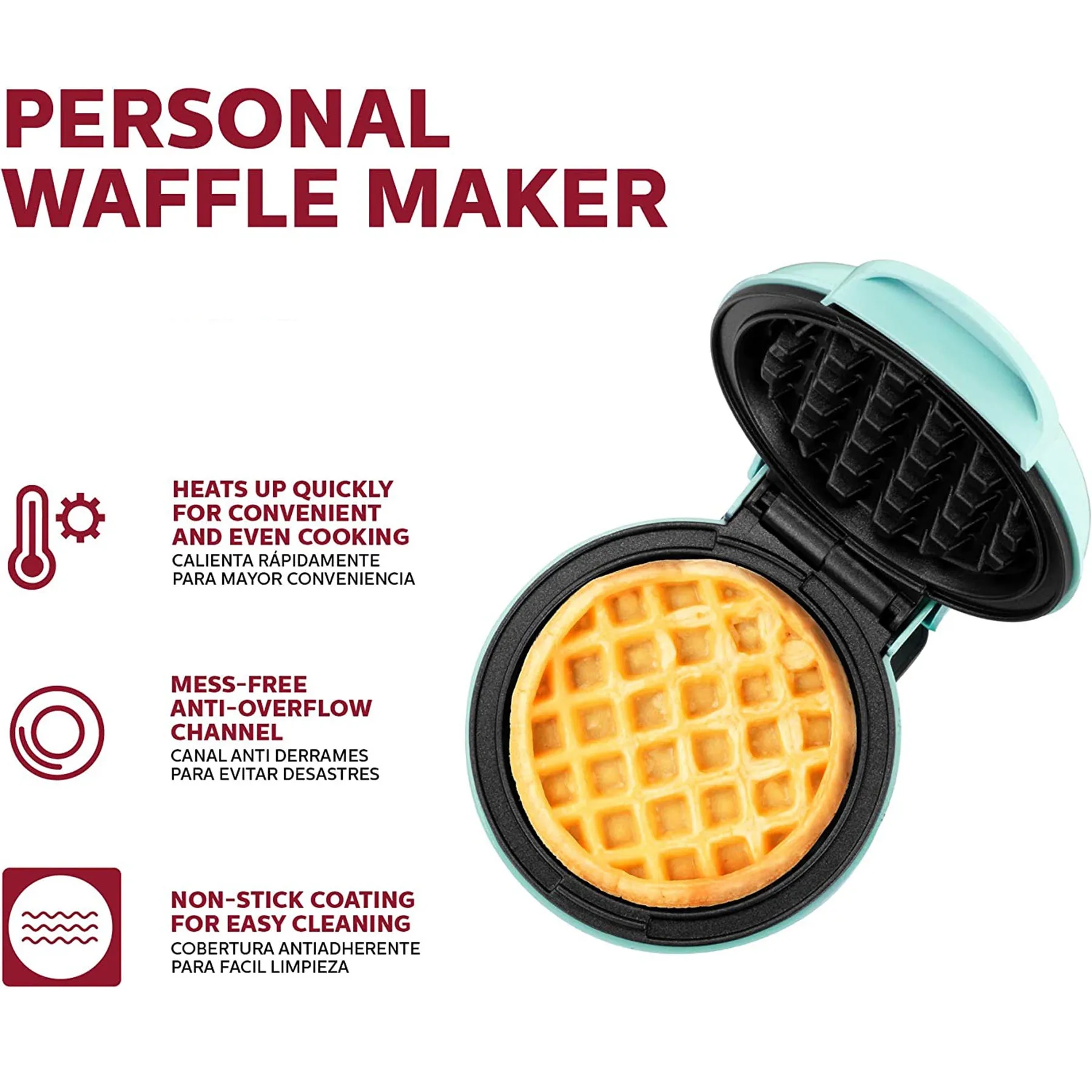 MOQ10 Waffle Maker Light Food Machine 4