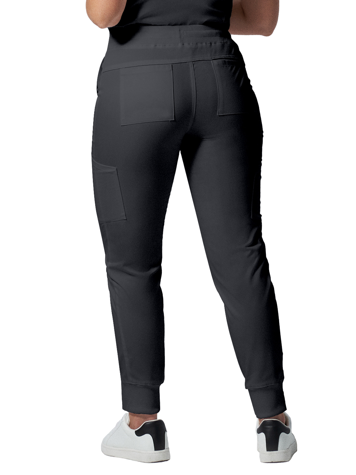Landau - ProFlex - Women's Six-Pocket Mid-Rise Elastic-Back Waist Jogger Pant 34