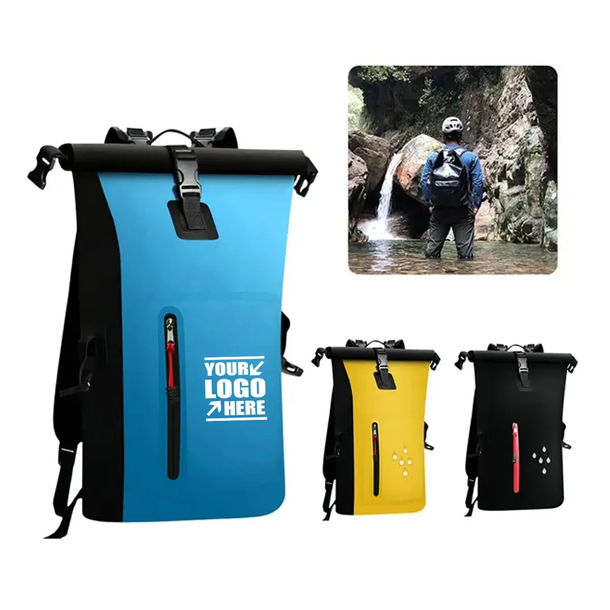 25L/40L Waterproof Dry Bag Diving Backpack 8