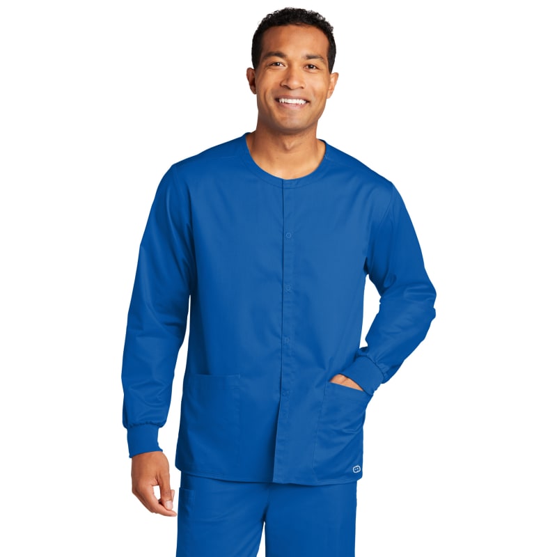 WonderWink Unisex WorkFlex Snap-Front Scrub Jacket 9