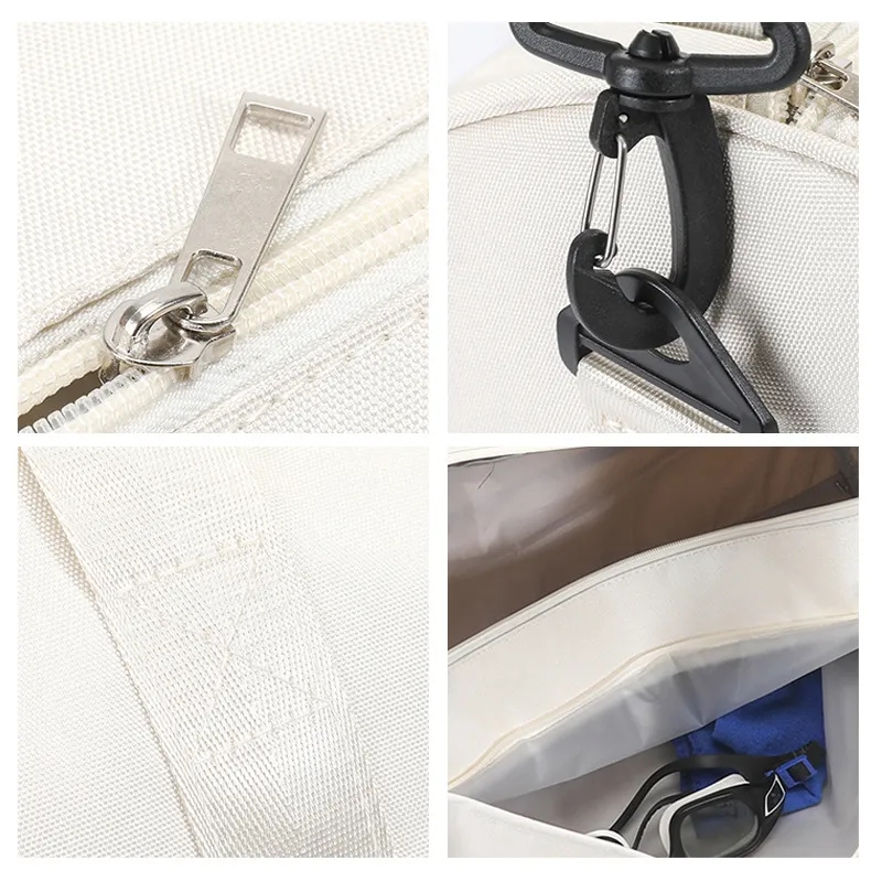 Wholesale Women Gym Duffel Bag with Shoe Pocket 4
