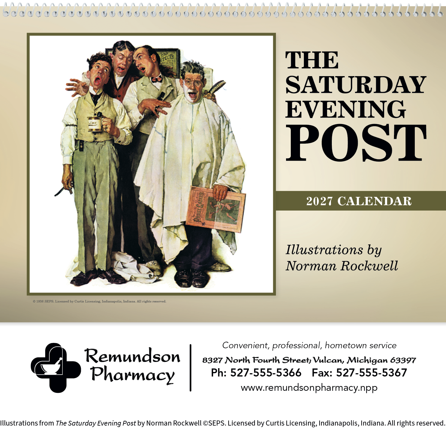 Triumph® Calendars The Saturday Evening Post Pocket Calendar 50