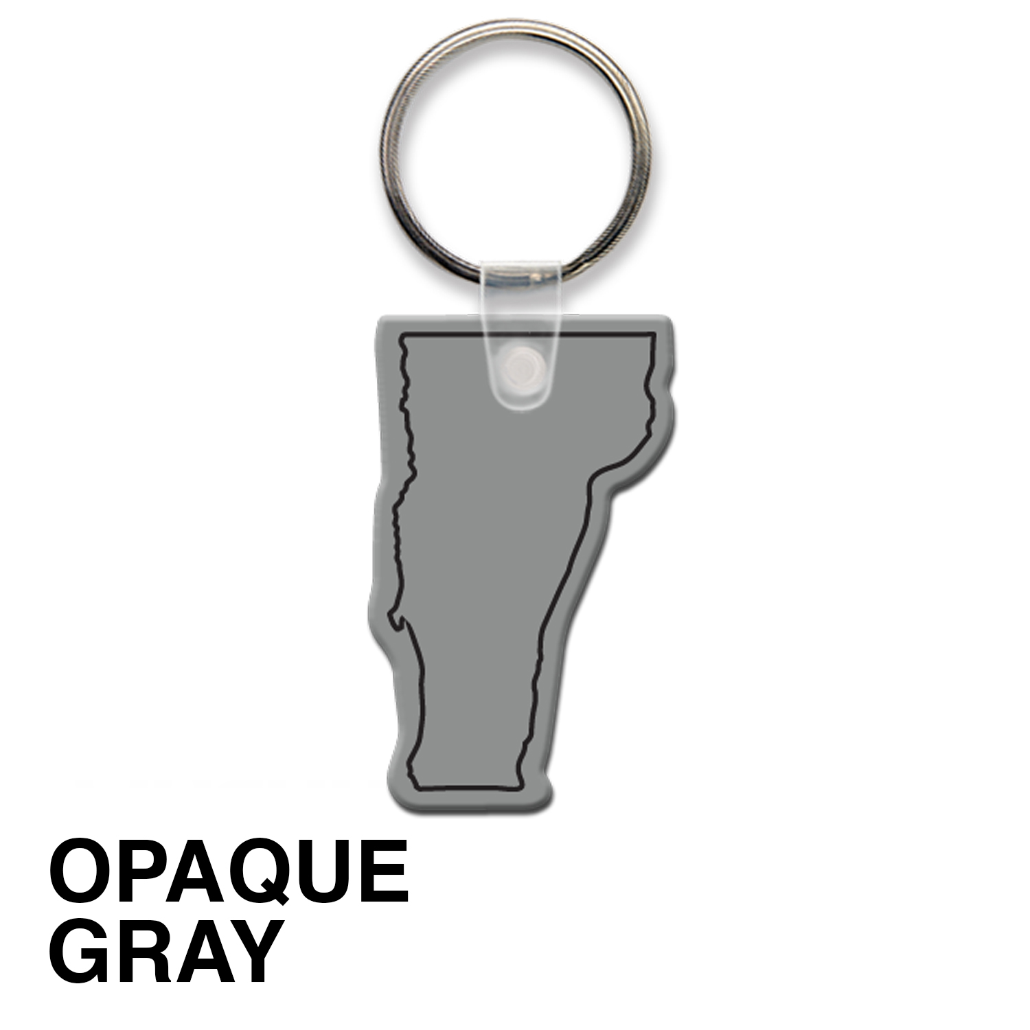 Vermont State Shape Key Tag (Spot Color) 16