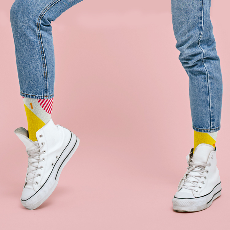 All White 360° Degree Socks 3