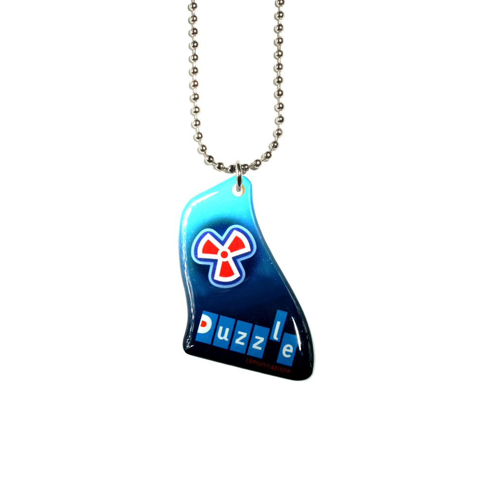 Ball Chain Necklace with Custom Pendant / Charm - Up to 1 Sq.In.