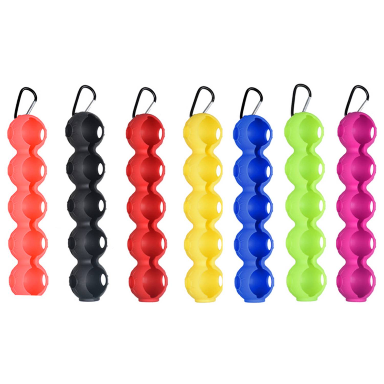 Duo Silicone Golf Ball Holder with Carabiner 4