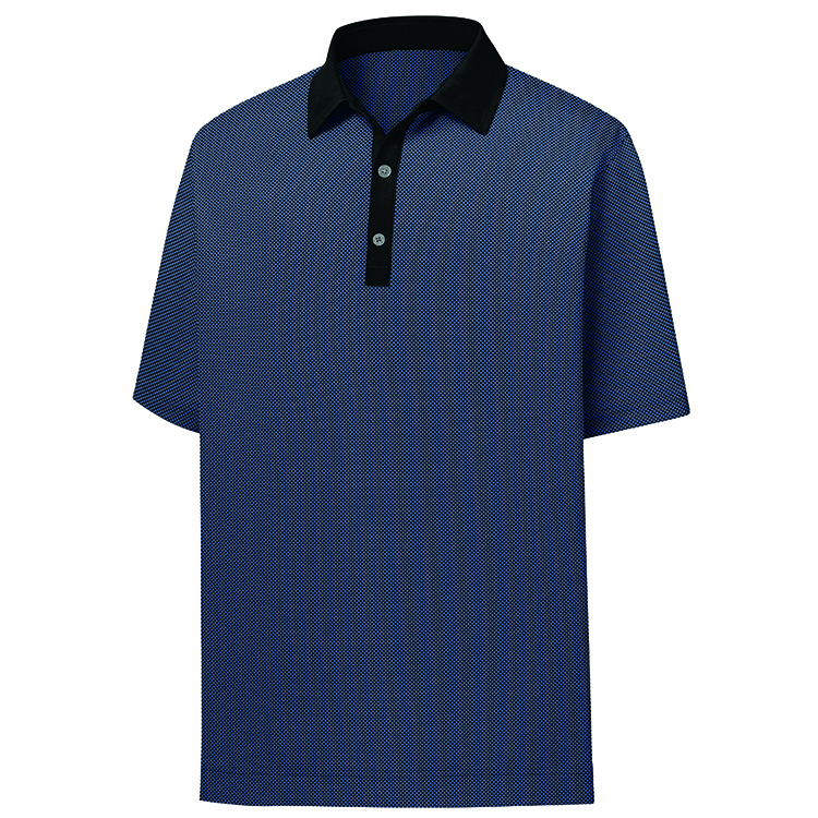 FootJoy ProDry Performance Stretch Lisle Mini Check Print Polo 2