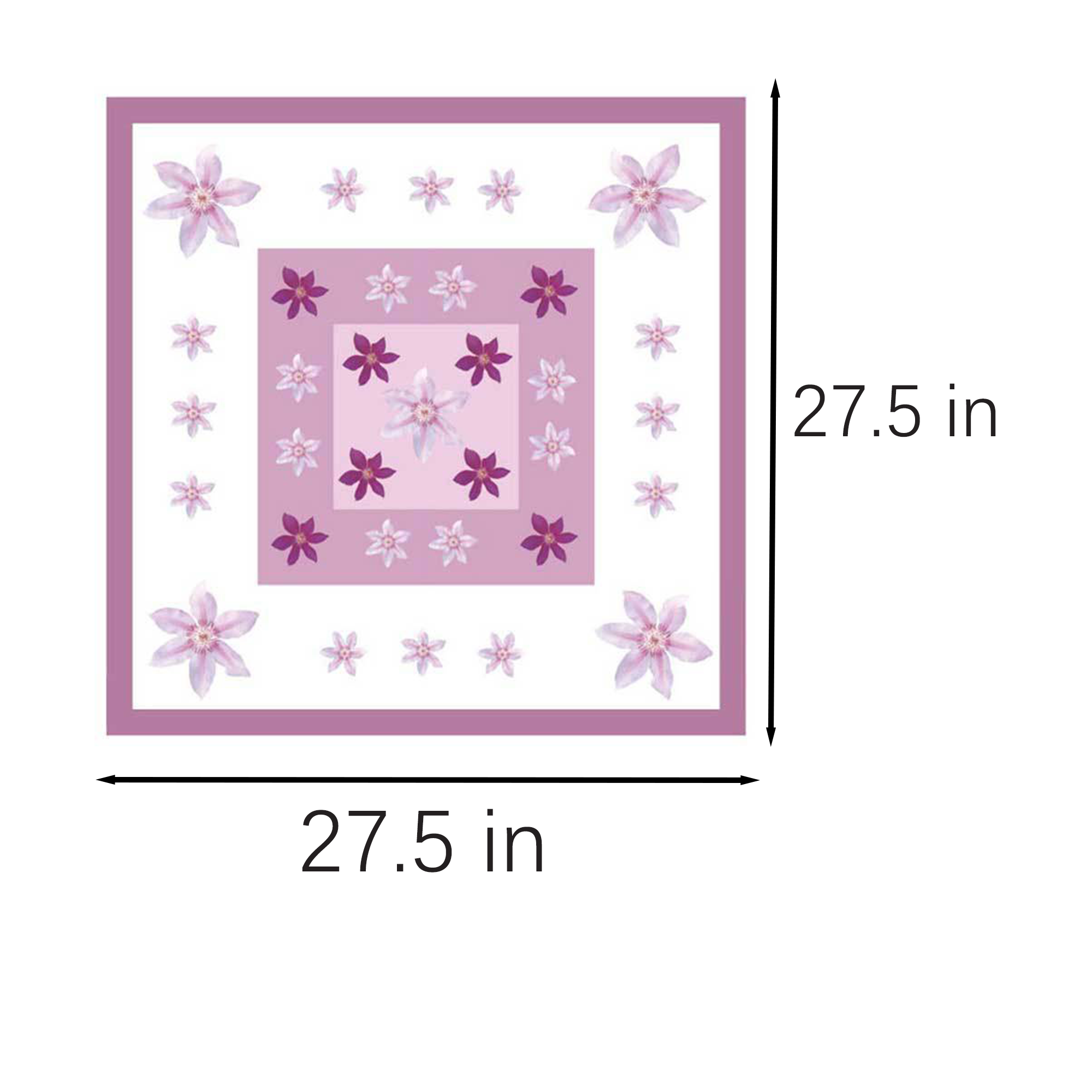 Decorative Polyester Square Scarf 4