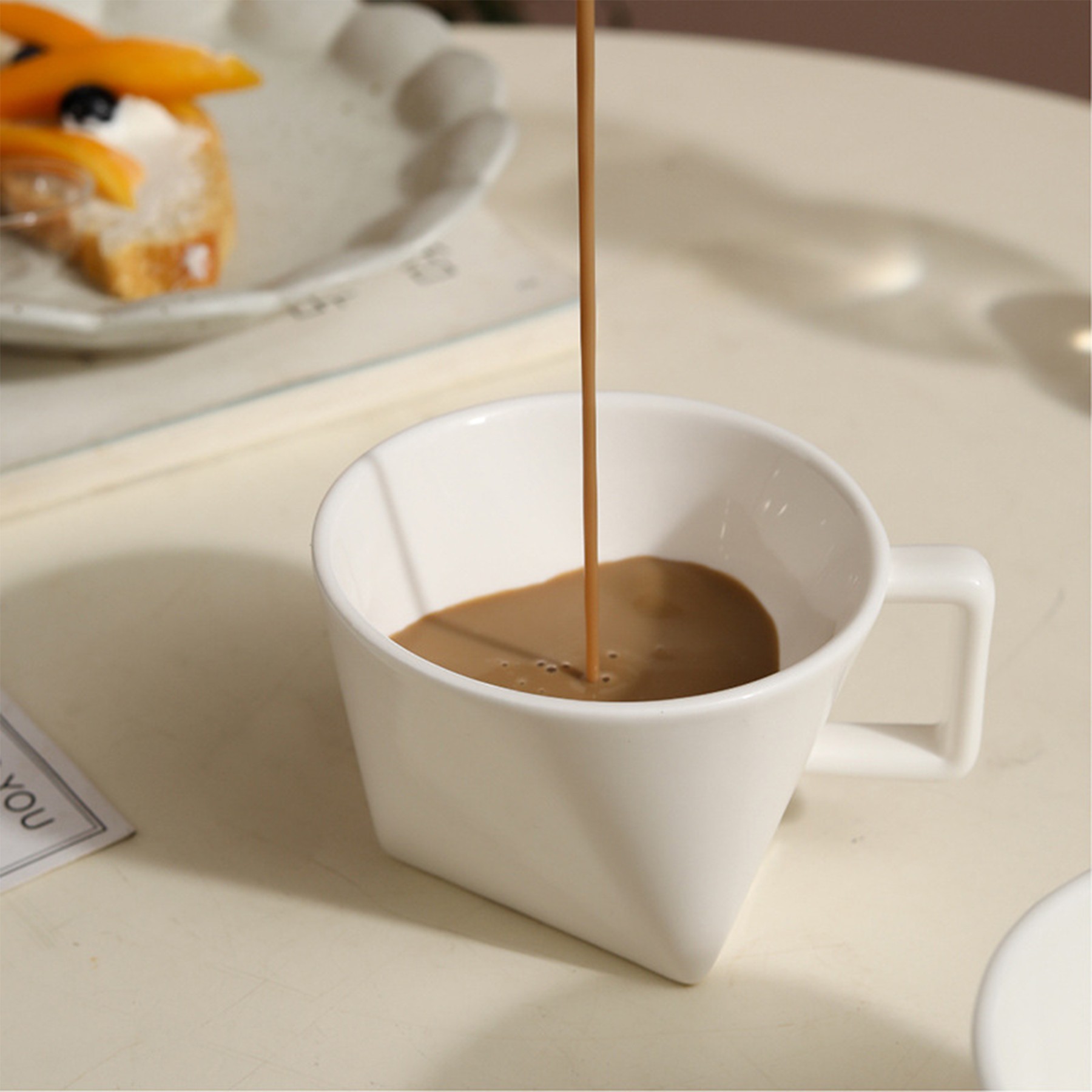 6.4Oz Triangular Ceramic Mug 3