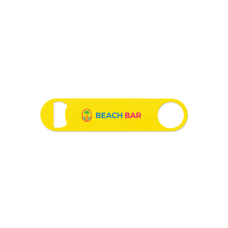 Paddle Style Powder Coated Steel Bottle Opener 3