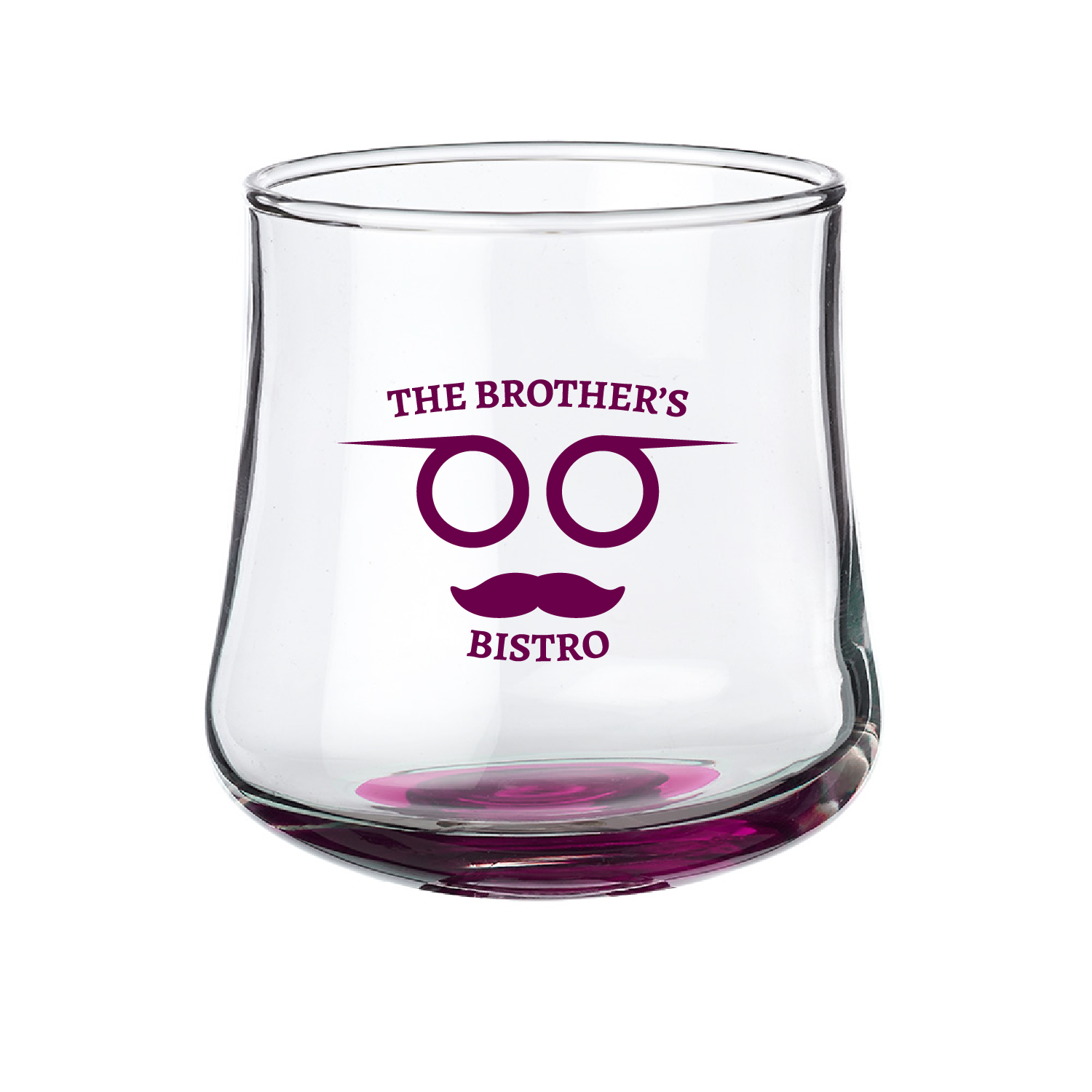 11 oz. Belle Stemless Glasses (1 Color Imprint) 3