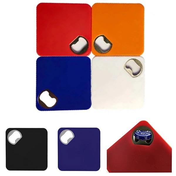 Square Coaster and Bottle Opener 2