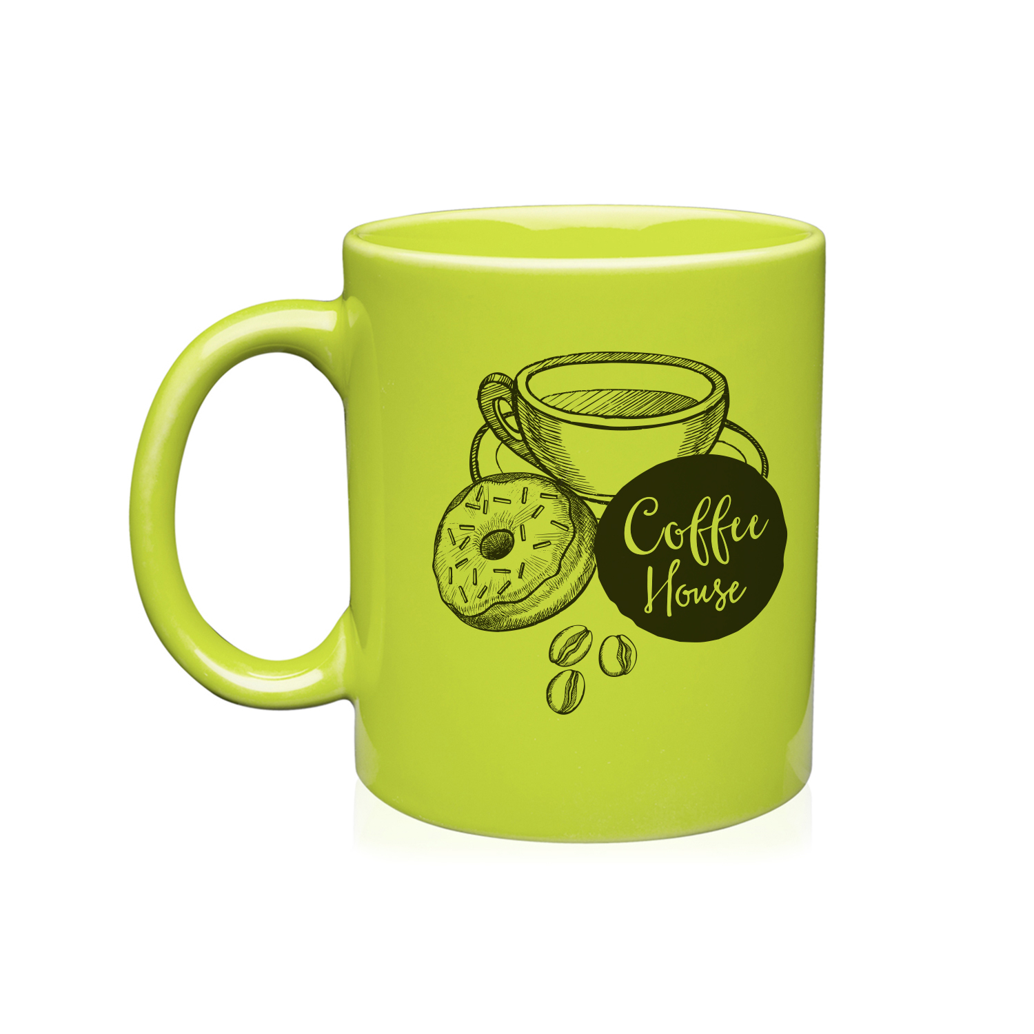11 oz. Ceramic Custom Mug (1 Color Imprint) 5