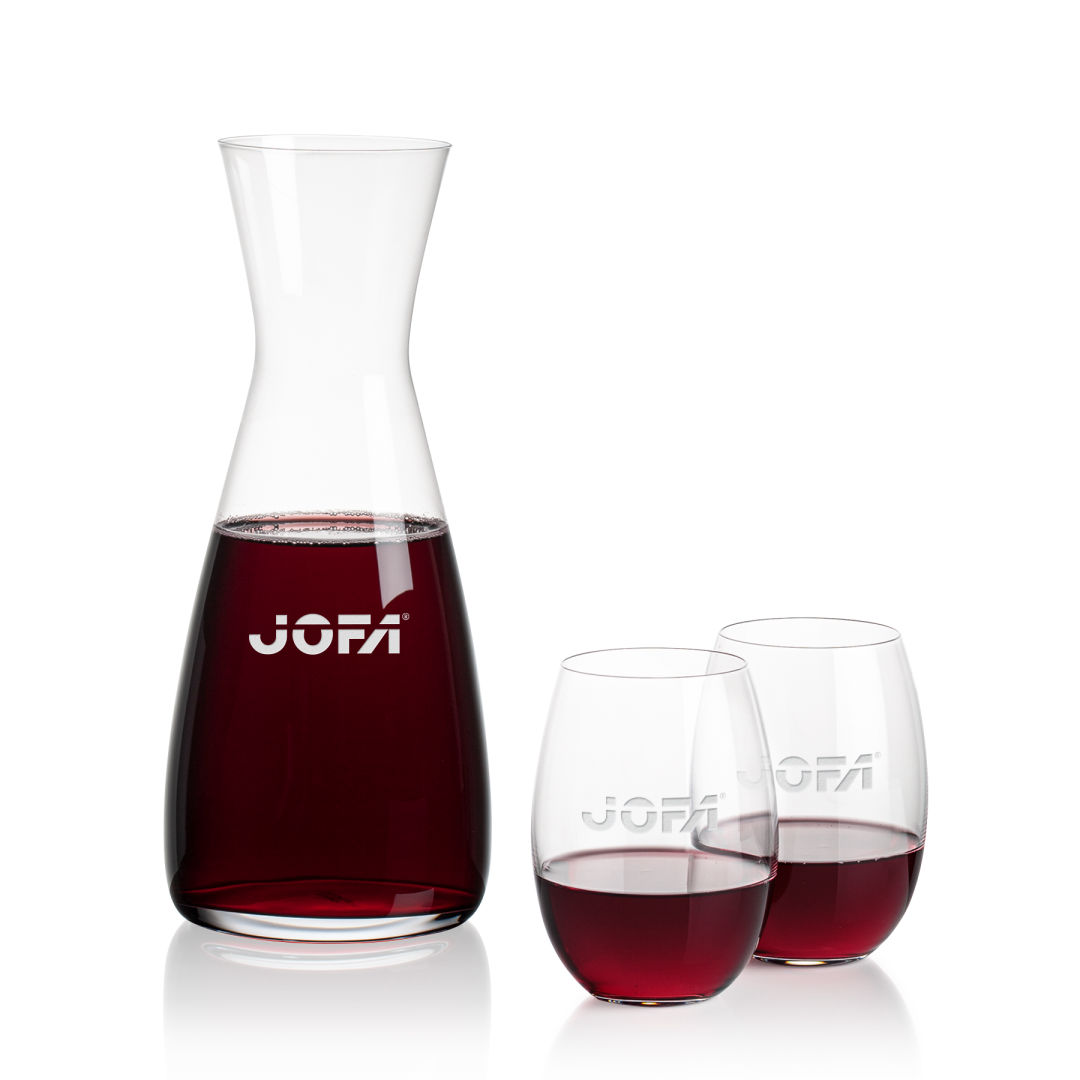 Portofino Carafe & Carlita Stemless Wine 5