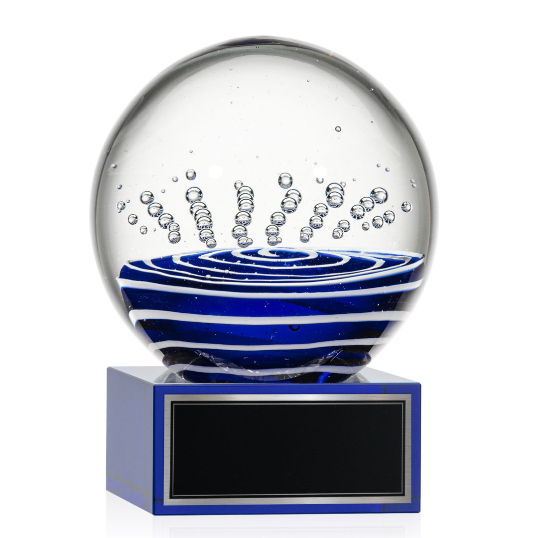Tranquility Award on Hancock Base - Blue 4