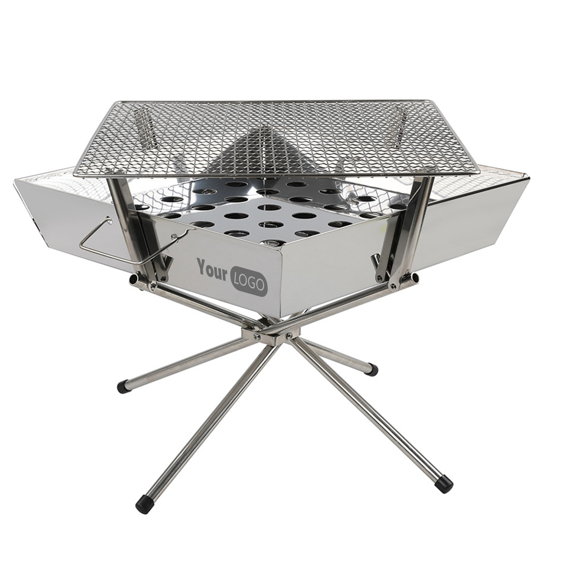 Stainless Steel Camping Stainless Steel Barbecue Grill 4