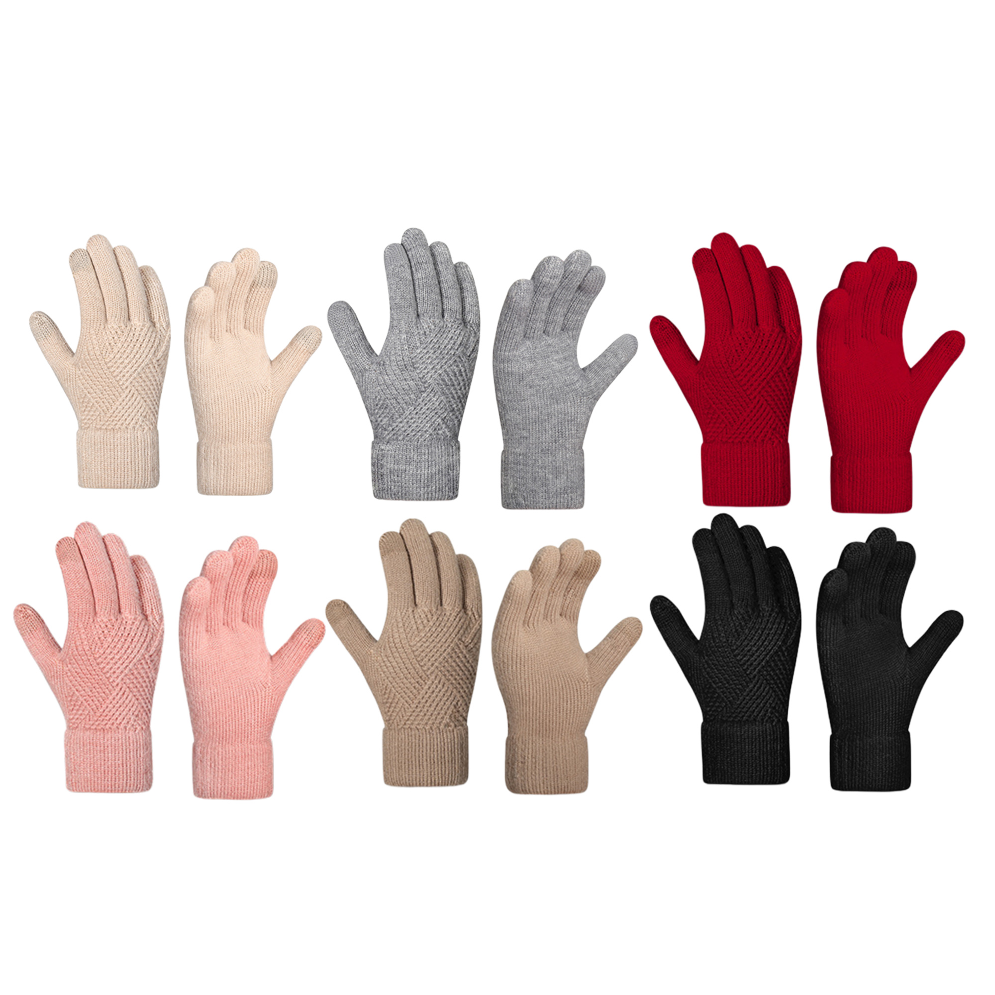 Touchscreen Soft Knit Thermal Gloves 3
