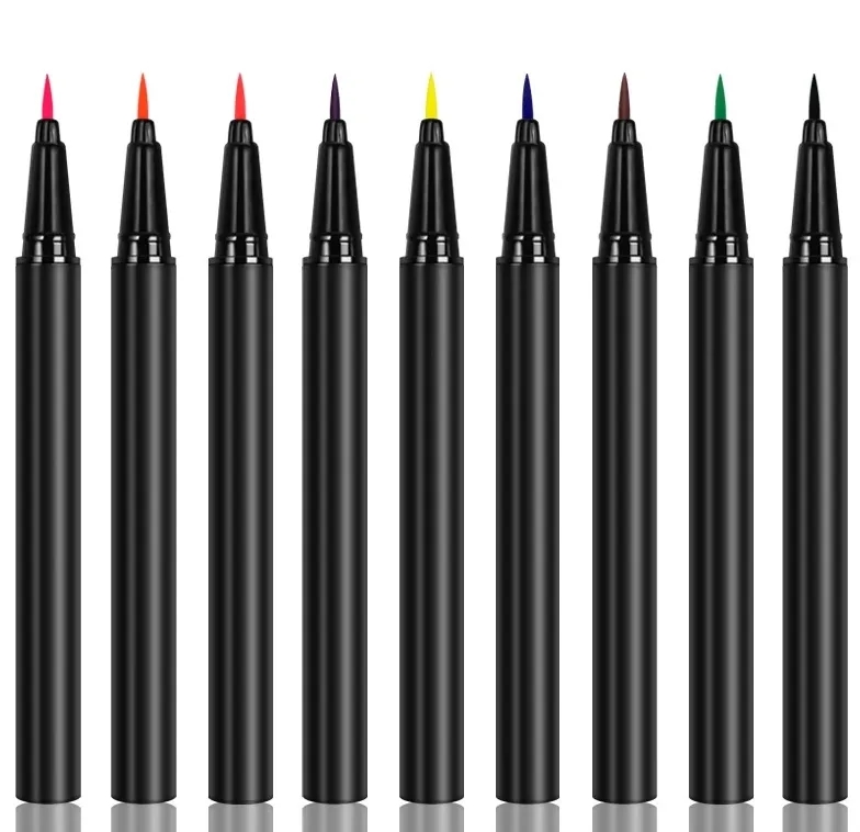 Professional Brush Tip Eyeliner Waterproof For Makeup Artists Salon Private Label 7