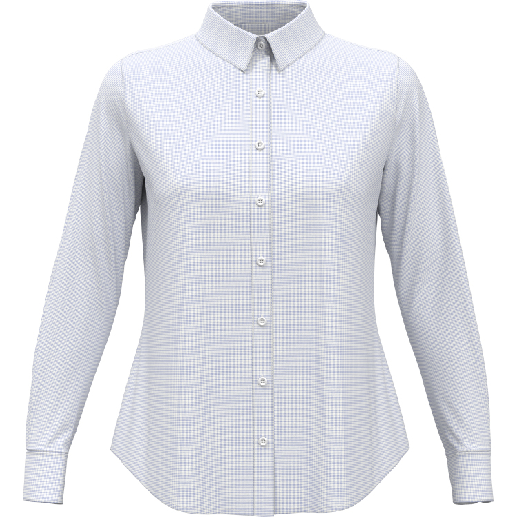 Perry Ellis LadiesMini Grid Woven Shirt 2